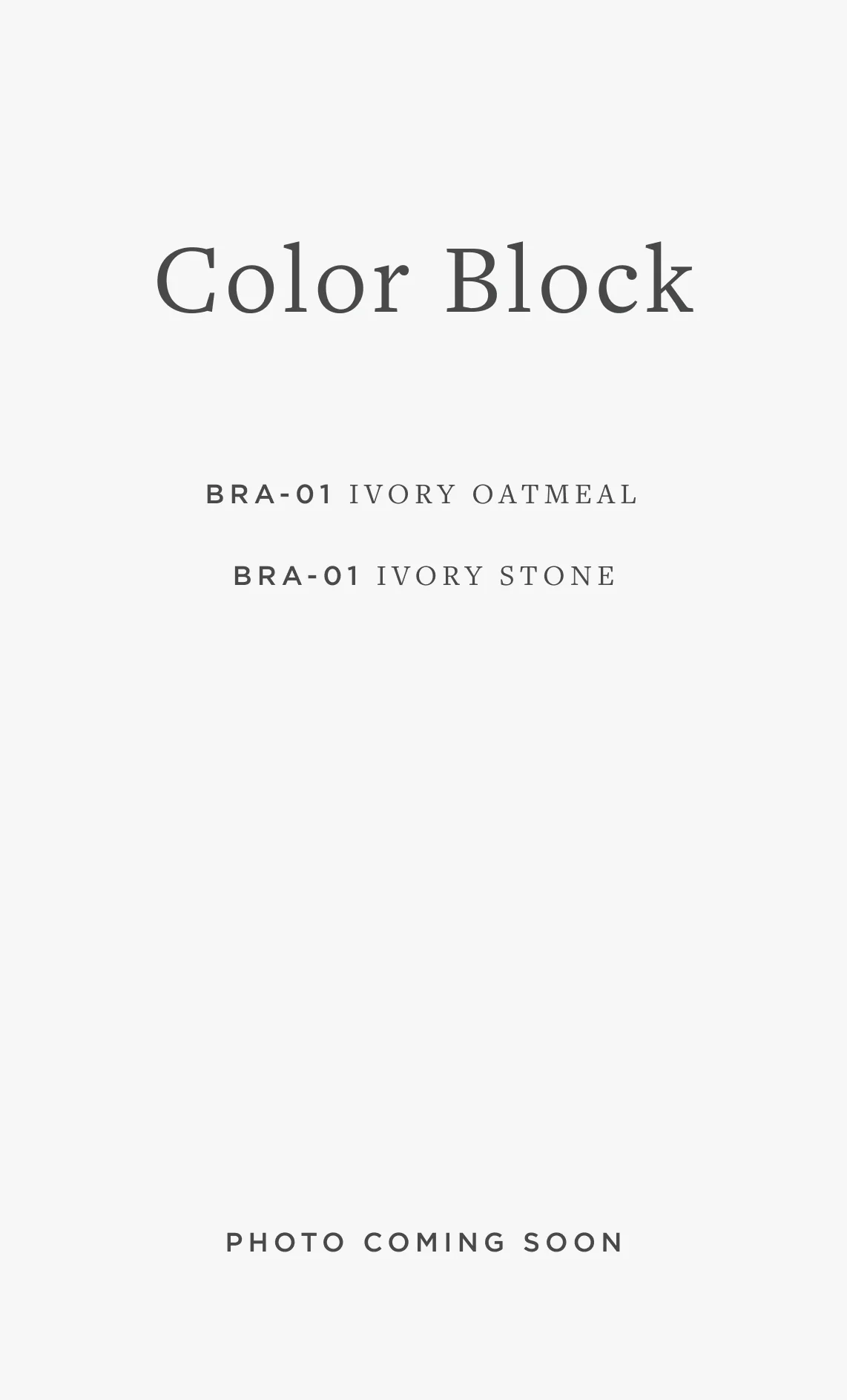 BRA-01 COLOR BLOCK / 01