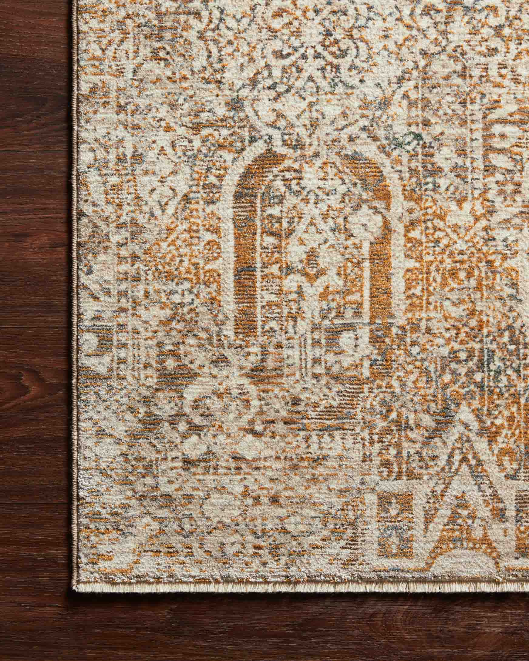 LOU-05 IVORY / ORANGE - Image 3