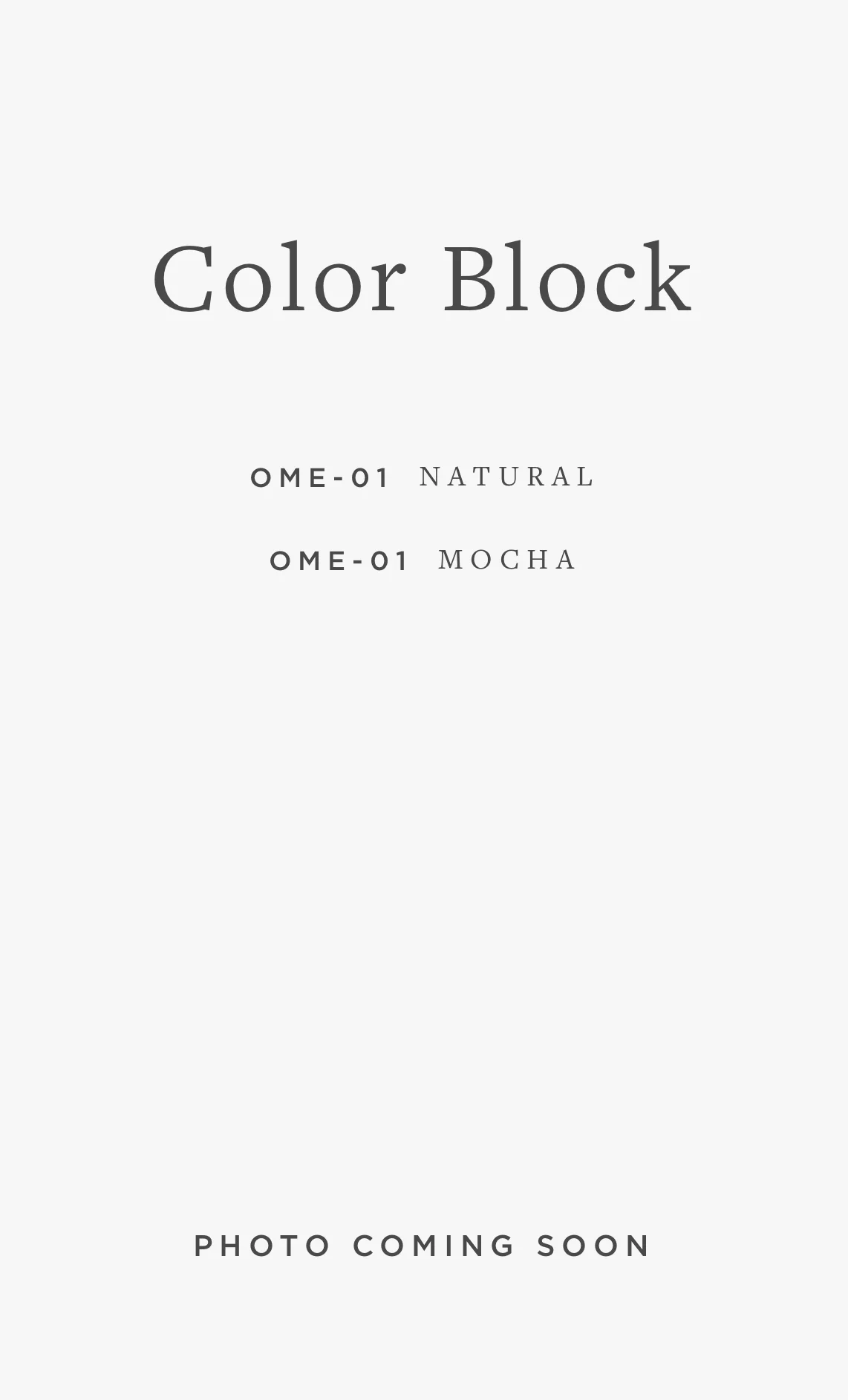 OME-01 COLOR BLOCK / 02 - Image 2